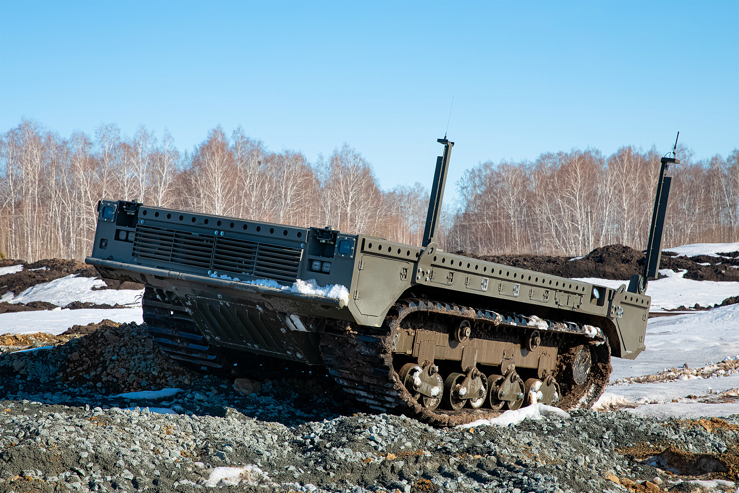 Платформа гусеничная ПГУ15